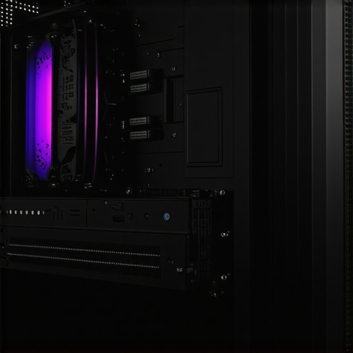 Innovative PC Cooling Architecture Modern editing computer with advanced cooling features including heat pipes and high airflow case.