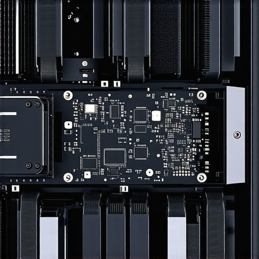 Next-Gen Editing Workstation Cooling System A cutting-edge editing workstation showcasing futuristic cooling technologies with nanomaterials and liquid cooling systems
