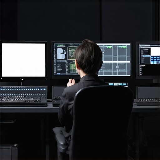 Next-Level Media Editing Setup Advanced media editing workstation with AI tools, multimodal interfaces, and cloud collaboration platforms.