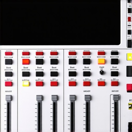Precision Calibration and Control Devices in Post-Production Calibrated monitor with control surfaces and specialized input devices in a professional editing environment