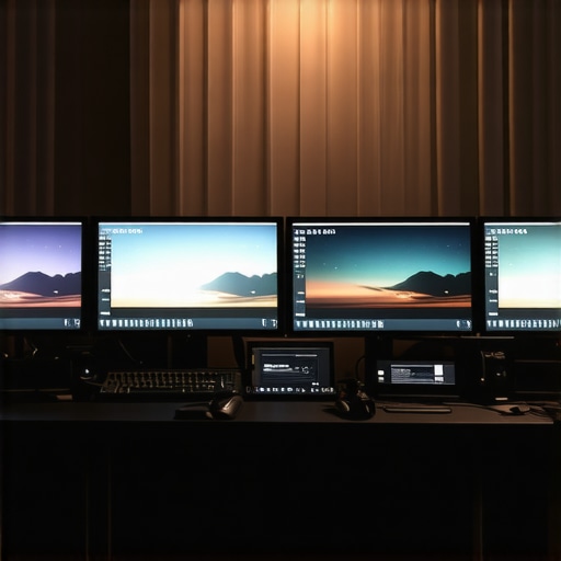Professional video editing workspace focused on sky correction processes.