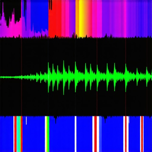 Spectral Analysis Tools for Expert Noise Suppression Detailed graphic of spectral display and audio waveform analysis for noise removal