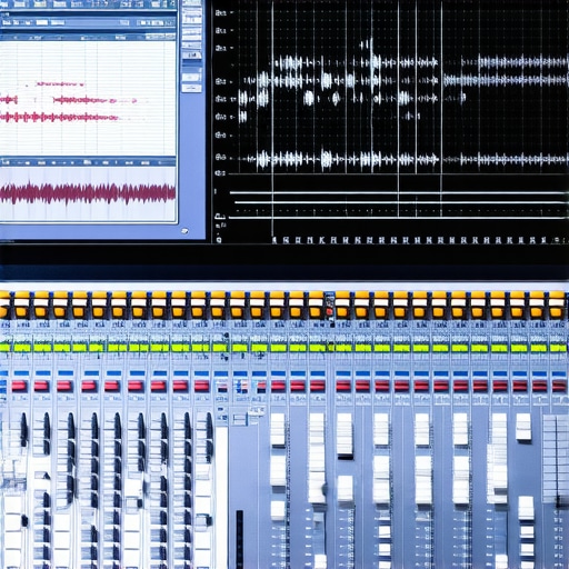 Engineer using spectral analysis tools to refine vocal reverb