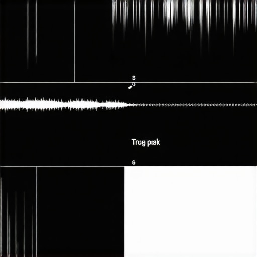 Understanding Inter-Sample Peaks in Audio Graph showing waveform with inter-sample peaks surpassing threshold