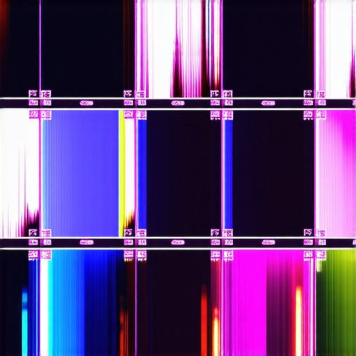 AI Neural Network Denoising Process Illustration Illustration showing neural networks processing video footage for advanced noise reduction techniques.