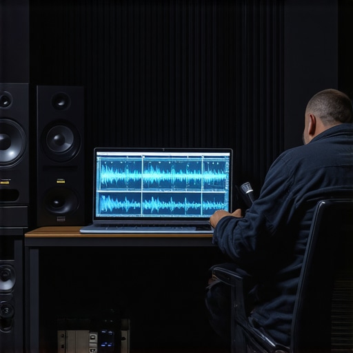 Advanced Acoustic Analysis in Modern Studios Digital spectral analysis interface showing resonance frequencies in a professional recording studio.