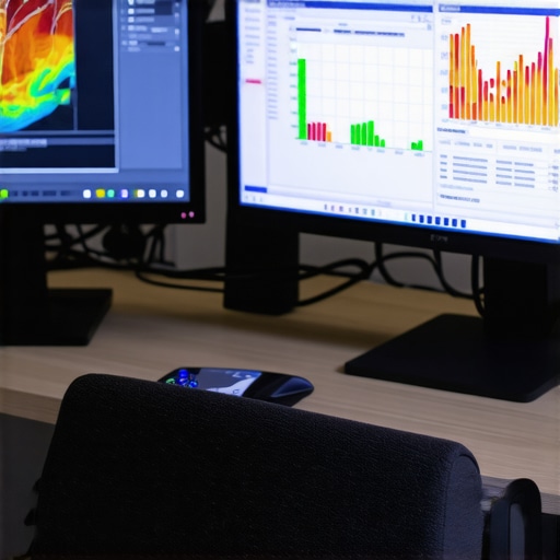 Advanced Exposure Correction Equipment Editor working with dual monitors showing exposure adjustments and AI correction interfaces.