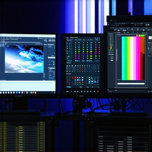 Color Calibration in Action High-end tools used for precise monitor calibration in a professional editing suite