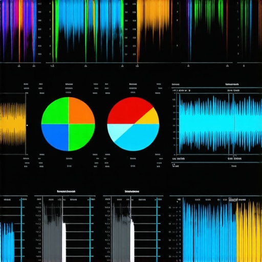 Color grading software interface with color wheels and waveform displays.