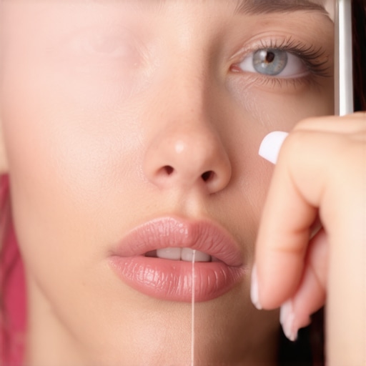 Expert Skin Texture Preservation Technique Photograph illustrating advanced masking and frequency separation process for natural skin enhancement.