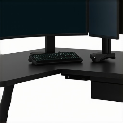 A modern editing workspace with VR headset, high-precision controllers, and ergonomic desk setup