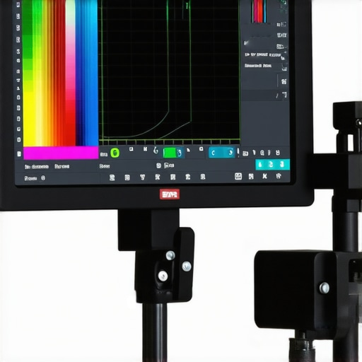 High-End Calibration Monitor for Color Accuracy Close-up of a professional monitor calibrated for color precision in a studio environment