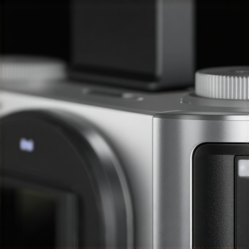 High-tech camera sensor with cooling Close-up of a modern cooled camera sensor showing intricate electronic components