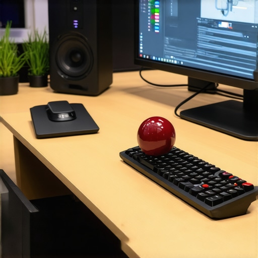 Multi-Modal Editing Setup A modern editing workspace featuring various input devices for enhanced control.