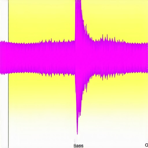 Visual representation of neural network analyzing audio spectrum highlighting bass frequencies.