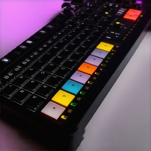 Next-Generation Custom Editing Hardware A modern control surface featuring programmable tactile zones, resistance adjustments, and AI gesture recognition for advanced editing.