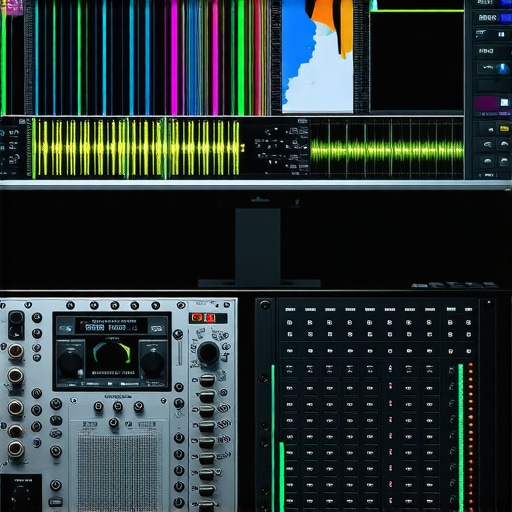 Professional photographer using calibrated monitor and hardware tools for deep color grading.