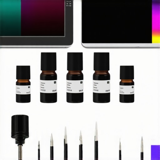 Professional Spectrophotometer Calibration Workflow Spectrophotometer device measuring display color response for accurate profiling