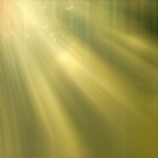Scene showcasing natural-looking light rays penetrating foggy environment with layered depth effects.