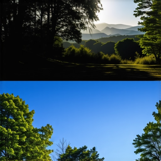 Scene-Adaptive HDR Tone Mapping in Action Visualization of HDR processing with localized contrast adjustments and luminance analysis