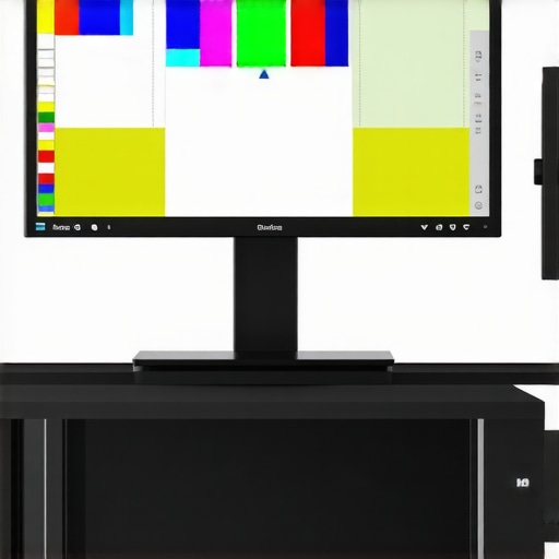 Spectral Calibration in Color Management Spectrophotometer calibrating monitor for precise color accuracy.