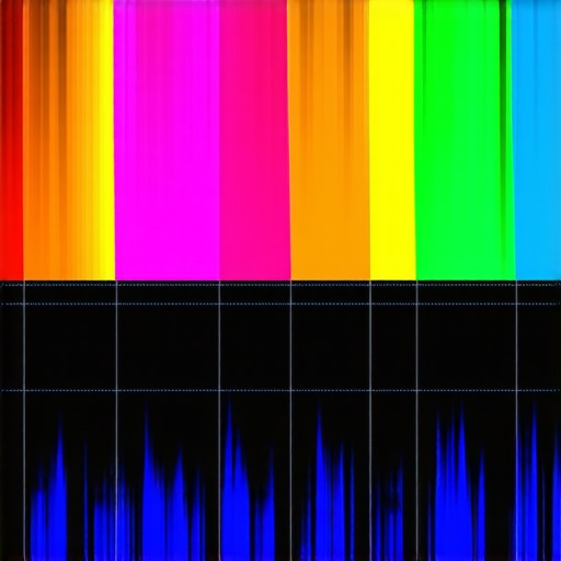Spectral Phase Analysis in Action Visual representation of spectral phase correction with frequency bands and phase difference indicators
