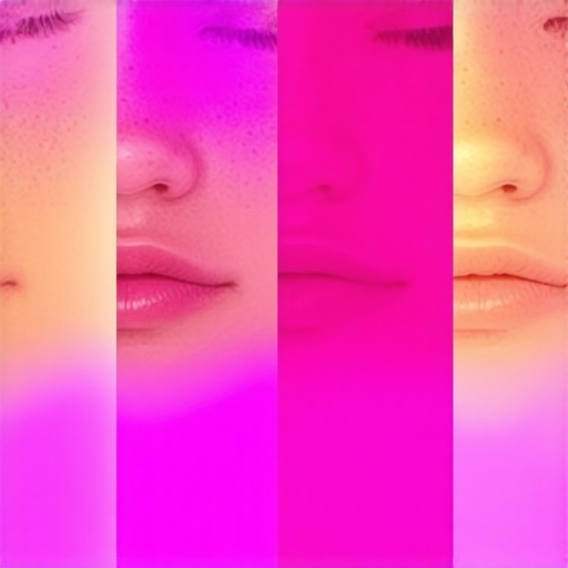 Spectral Sensor Mapping Spectral response curves for different camera sensors used in skin tone correction.