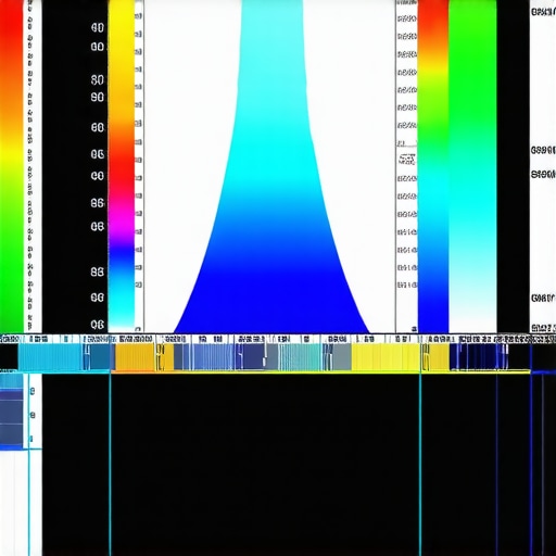 Spectroradiometer calibrating display colors Spectroradiometer device measuring color accuracy on a professional monitor