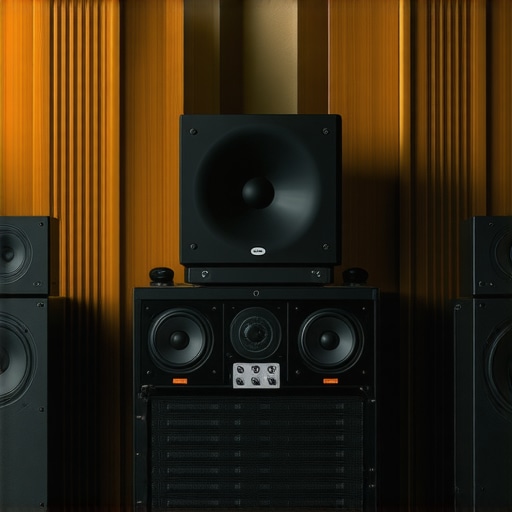 State-of-the-Art Audio Studio Environment A professional audio studio featuring premium equipment and acoustic optimization tools.