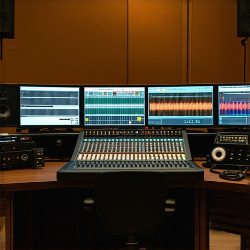 State-of-the-Art Editing Suite Professional video editing workstation with advanced hardware setups.