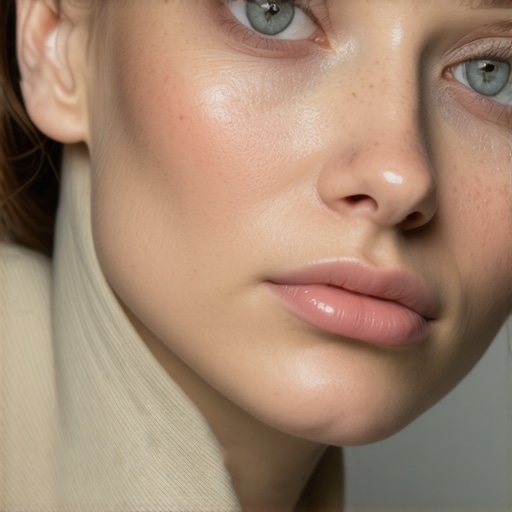 Diagram illustrating subsurface scattering layers within human skin for realistic rendering.