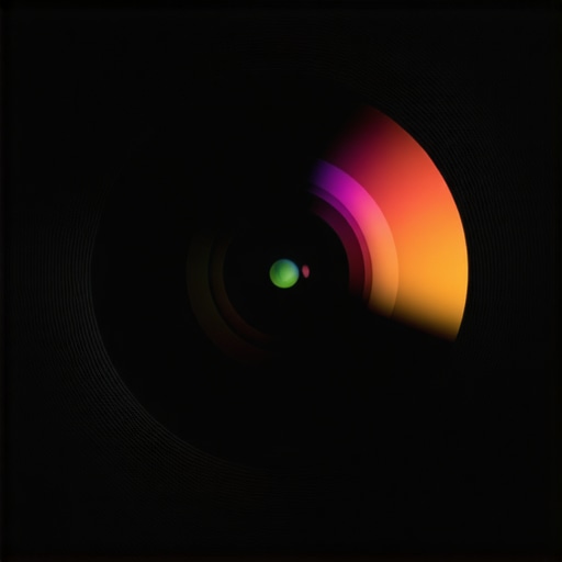 Visualize Chromatic Aberration in Camera Lenses Close-up of a camera lens with visible color fringing around edges demonstrating chromatic aberration.