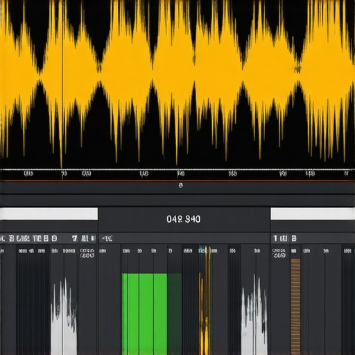 A digital audio waveform showing the expanded dynamic range of 32-bit float recording in an editor.