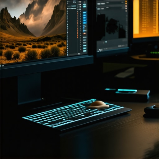 Professional editor using luminosity masks on a high-end monitor