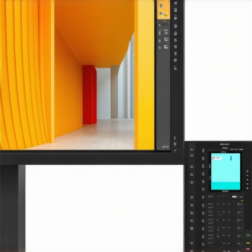 Professional color calibration setup for photo editing showing a hardware colorimeter on an IPS monitor.