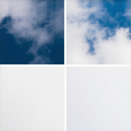 Close-up showing the difference between digital banding in a sky and realistic film grain used for dithering.