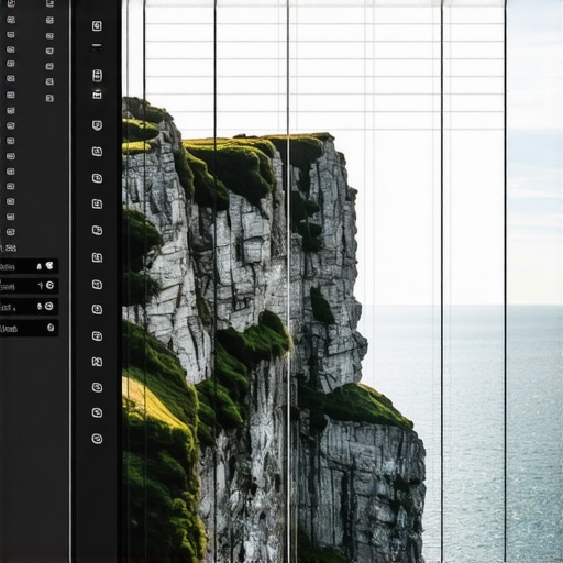A screen showing professional lens correction and horizon leveling on aerial drone footage.