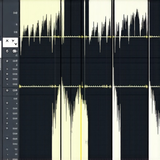 Detailed view of sample-level audio phase alignment in a professional digital audio workstation.