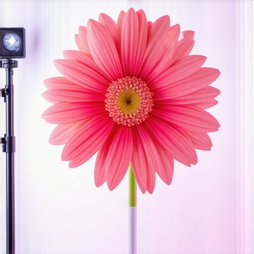 A professional macro setup using a custom diffuser to eliminate harsh glares and highlights.