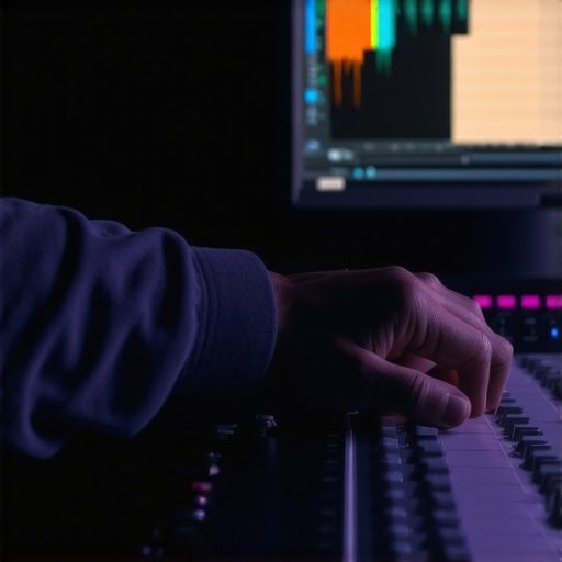 Professional audio waveform editing on a timeline for manual transitions