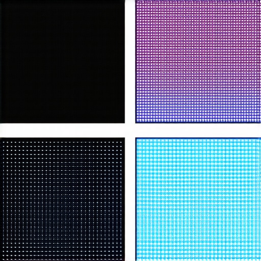 Macro view of monitor pixels vs phone screen pixels