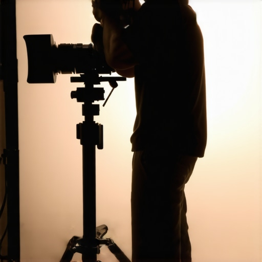 A cinematographer using high-end video gear to capture organic motion blur.