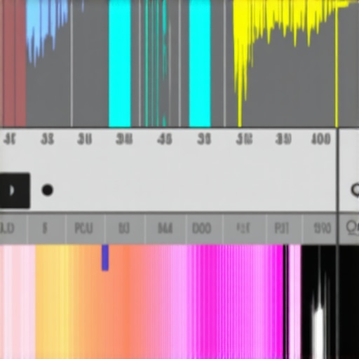 Visual representation of dynamic EQ sidechaining to create space for rock vocals in a dense mix.