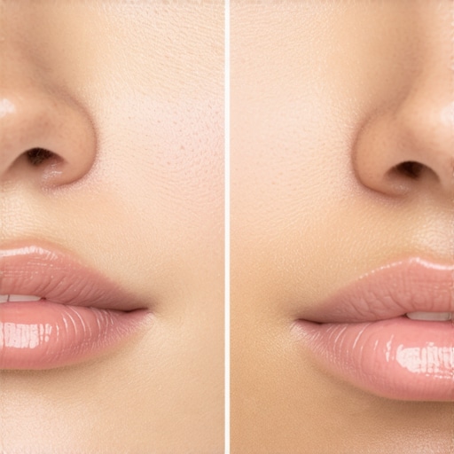 Frequency Separation for Skin Tone Grading Comparison of high and low frequency layers for professional color grading of skin.
