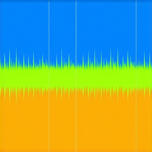 Visualization of harmonic saturation on a vocal track in audio editing software