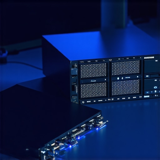 Professional NVMe and RAID storage setup for handling massive video projects.