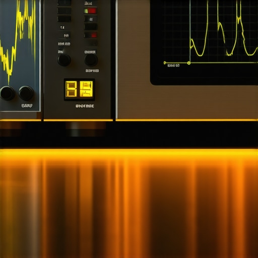 High-Precision Power Conditioning for Professional Editing An oscilloscope showing a clean sine wave representing pure power for a video editing workstation.