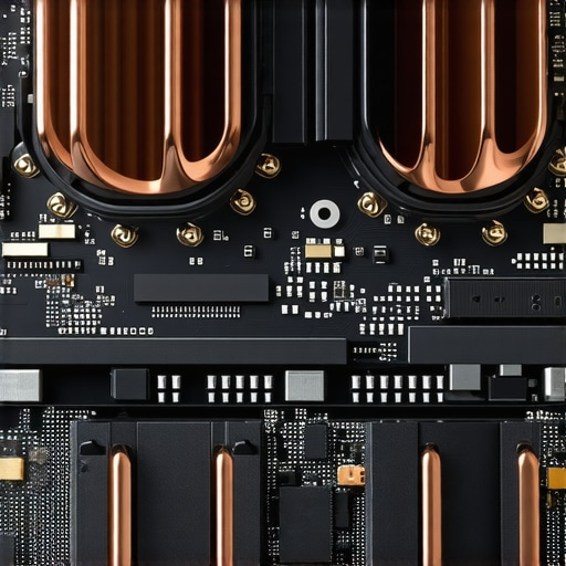 A professional laptop's internal vapor chamber cooling solution designed for high-end video editing.