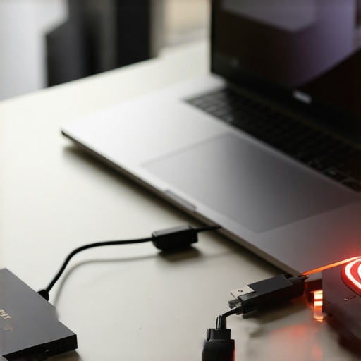 An external SSD on an editing desk showing signs of heat during a video export.