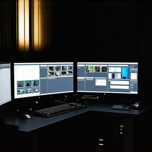 Optimized High-End Video Editing Workstation Professional video editing setup showing organized project management and high-speed storage hardware.